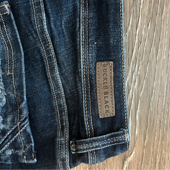 Buckle Black Distressed Blue Jeans Women’s 27 - Picture 5 of 7